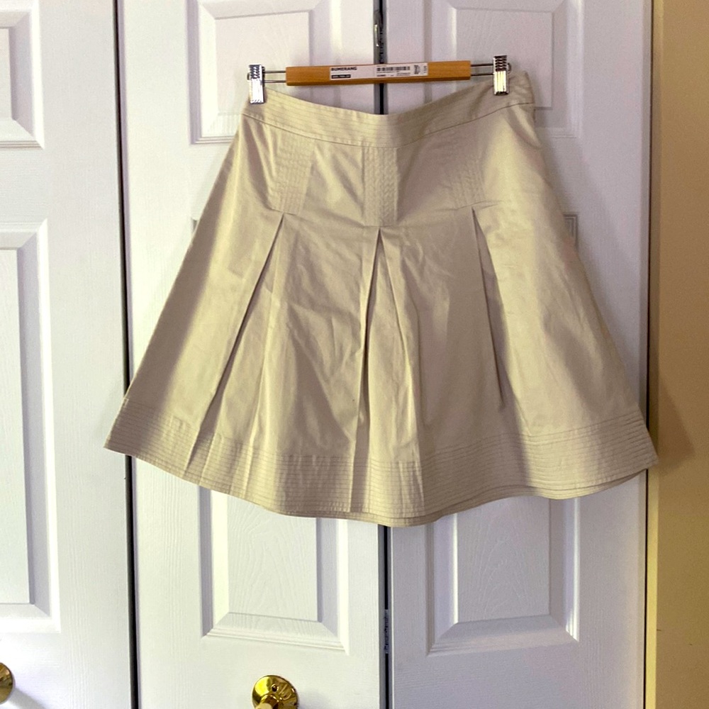 Talbots pleated A-Line skirt